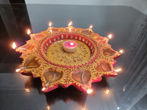 Handmade Diya Plate - Image 3