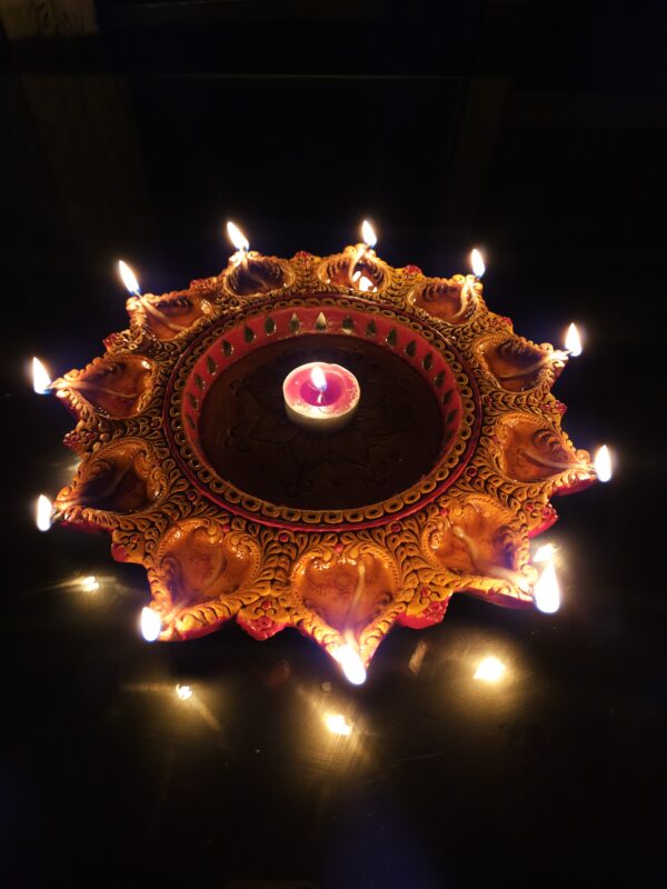 Handmade Diya Plate - Image 2